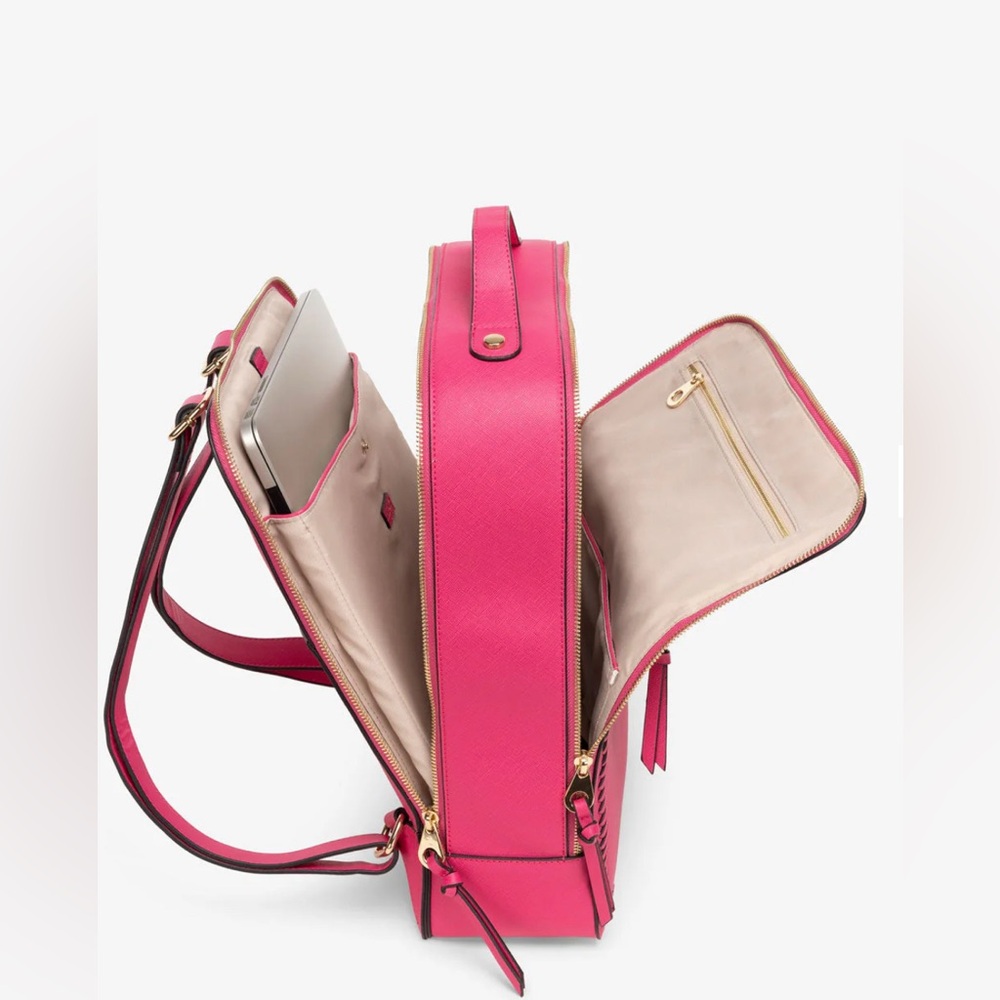 Stylish Pink Women's Bag CALPAK Kaya 15 inch Laptop Backpack in
Dragonfruit B22 - Picture 3 of 11